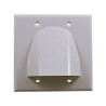 Double Gang Feedthrough Wall Plate VC-307-507F/2G/WH