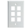Wall Plate 6-Port White VC-304-J2699/6P