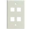 Wall Plate 4-Port White VC-304-J2655/4P