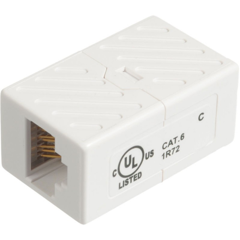 CAT6 Inline Coupler White Extension VC-040-369/C6/WH