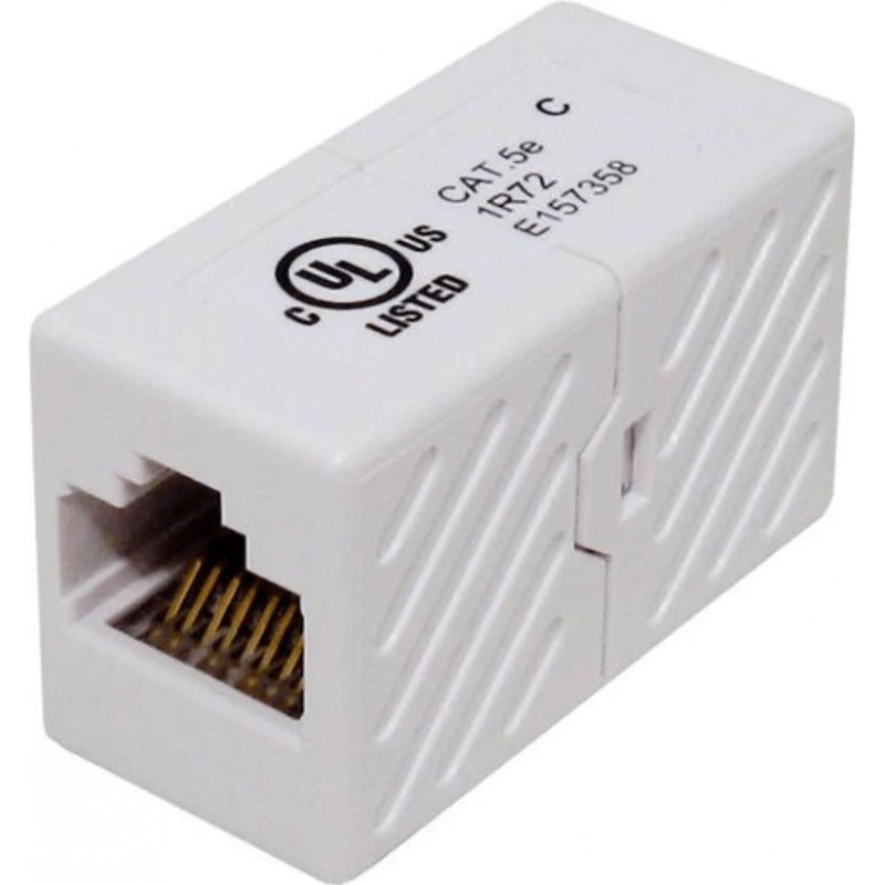 Cat5e Inline Coupler UL Listed White VC-040-365/C5/WH