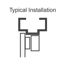 Seco-Larm Z-Bracket for 600-lb Electromagnetic Lock SEC-E-941s-600/ZQ