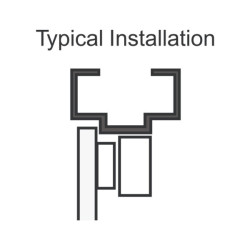Seco-Larm Z-Bracket for 1200-lb Electromagnetic Lock SEC-E-941s-1k2/ZQ