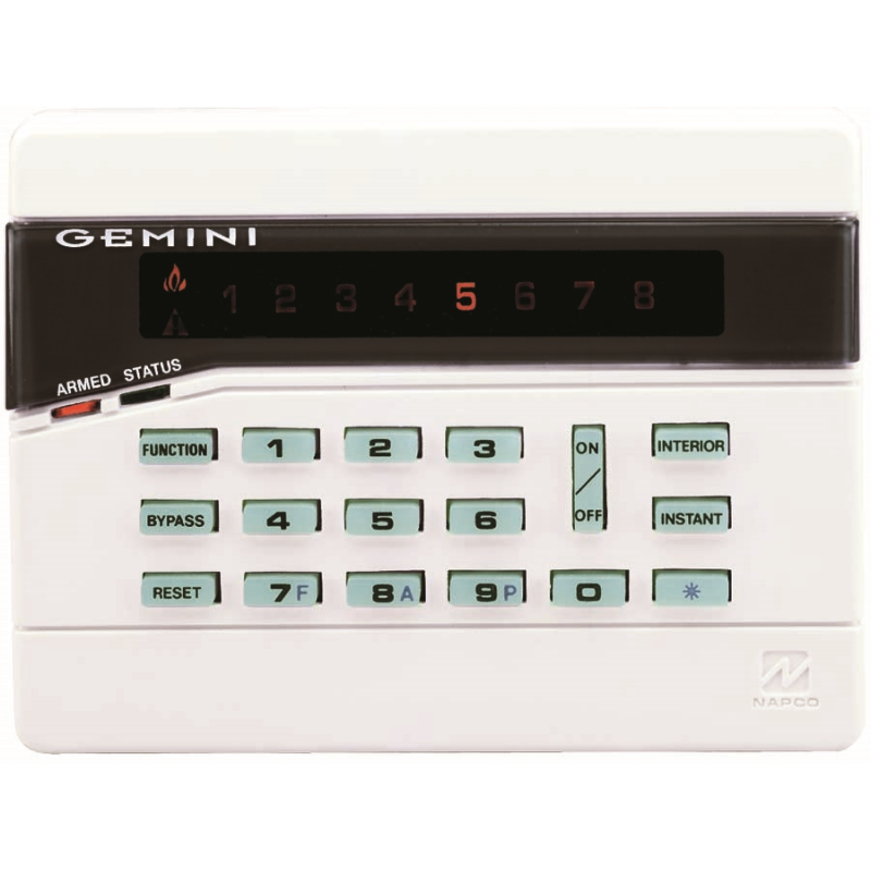 Napco Keypad LED 8 Zone GEM-RP8
