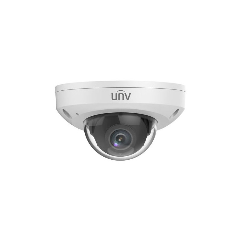 UNV 4MP HD Intelligent LightHunter IR 2.8mm Fixed Mini Dome Network Security Camera, Built-in Microphone IPC314SB-ADF28K-I0