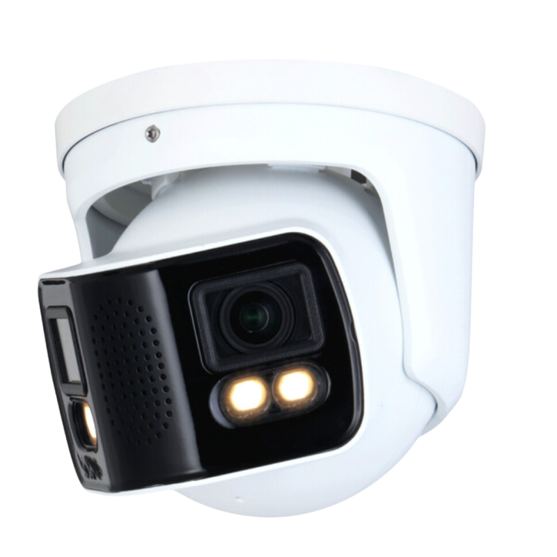 EV-CT85M-A180 | 8MP Enhanced Night Color Dual-Lens Panoramic Turret IP Camera