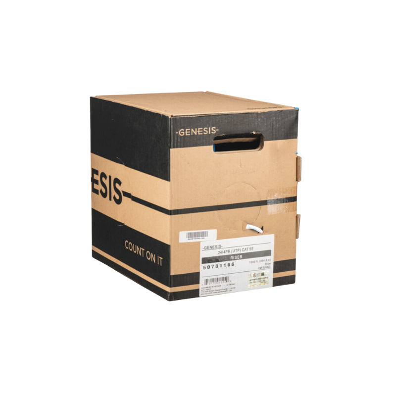 Honeywell Genesis Cat5e Plenum Cable, 24/4 Solid BC,1000ft, White | CAT5200-HW
