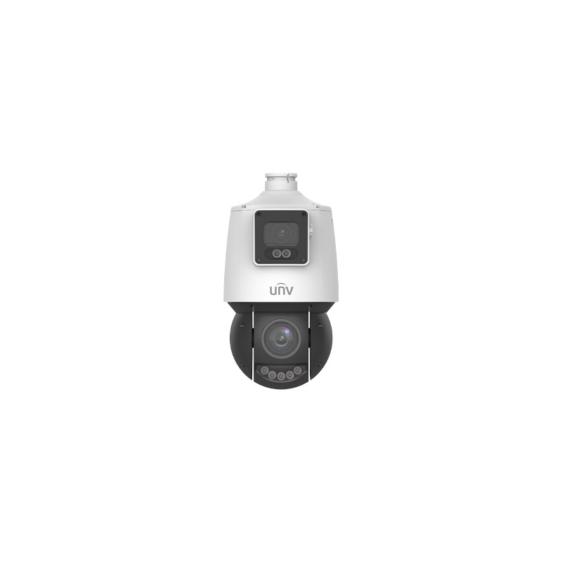 UNV 4MP 25X Lighthunter Dual-lens Network PTZ Camera, Built In Speaker and Microphone IPC94144SFW-X25-F40C