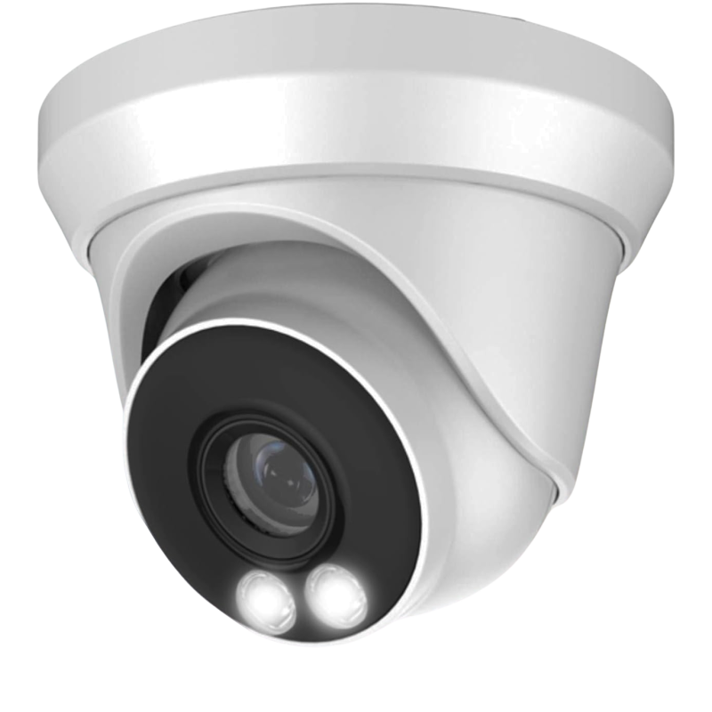 IPT8MA-2.1| 8MP IR 2.1mm Wide-Angle Fixed Lens, Built-In Mic Turret IP Camera