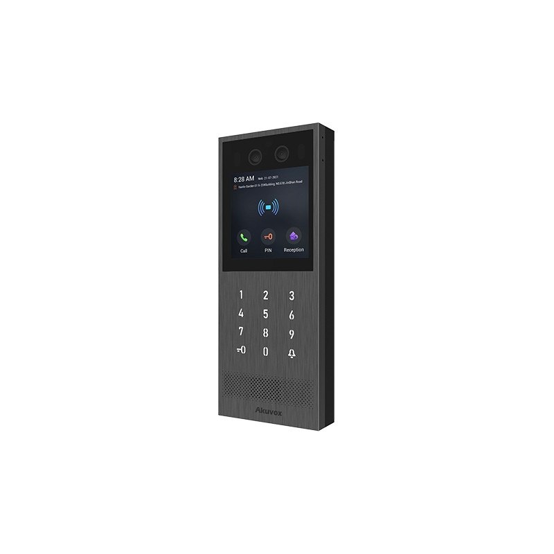 Akuvox Vandal Resistant SIP Video Intercom, Digital Keypad, Face Recognition X912S