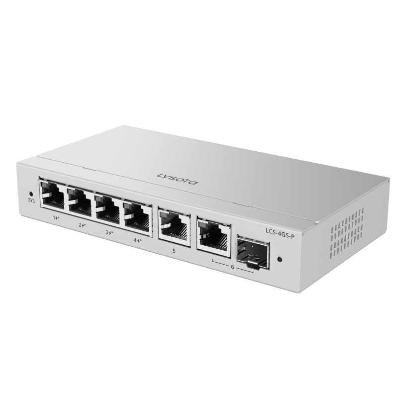 LCS-4GS-P 4-Port Cloud Managed PoE Switch with 54 W PoE Budget