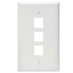 Wall Plate 3-Port White...