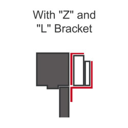 Seco-Larm Z-Bracket for 600-lb Electromagnetic Lock SEC-E-941s-600/ZQ