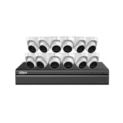 12x 4MP Eyeball Network Cameras with 16CH 4K Network Video Recorder N464L24A