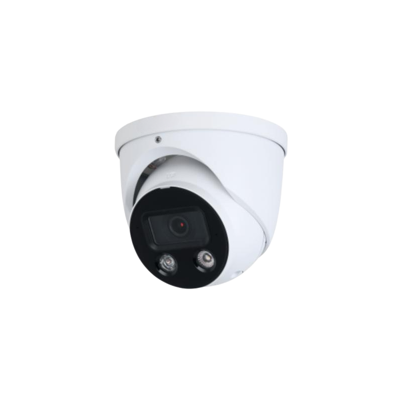 EV-IPA83 |Full-color 8MP 2.8mm Fixed, Active Deterrence, Two-Way Talk, Turret AI IP Camera