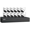 Dahua N464L124A| 16-Channel 4K NVR with 4TB HDD & Twelve 4MP Night Vision Turret Cameras 2.8mm Fixed