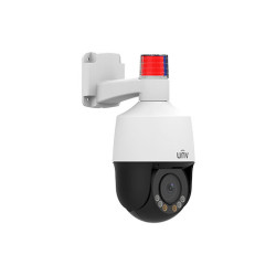 UNV 5MP 4X LightHunter Active Deterrence Mini PTZ Camera, Built in Mic and Spekaer IPC675LFW-AX4DUPKC-VG
